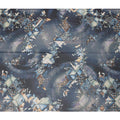 Navy Blue Cotton Voile Traditional Sudanese Thobe with Multicolor Abstract Print, 4.5 Mtrs Piece, Width 140 Cms, Made in India-D26470