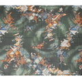 Dark Green Cotton Voile Traditional Sudanese Thobe with Abstract Print, 4.5 Mtrs Piece, Width 140 Cms, Made in India-D26467