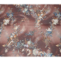 Brown Cotton Voile Traditional Sudanese Thobe with Abstract Print, 4.5 Mtrs Piece, Width 140 Cms, Made in India-D26468