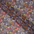 Multicolor Floral Printed Somali Cotton Voile Dirac Fabric, 3.5 Mtrs Piece, 140 cm Width, Made in India-D26663