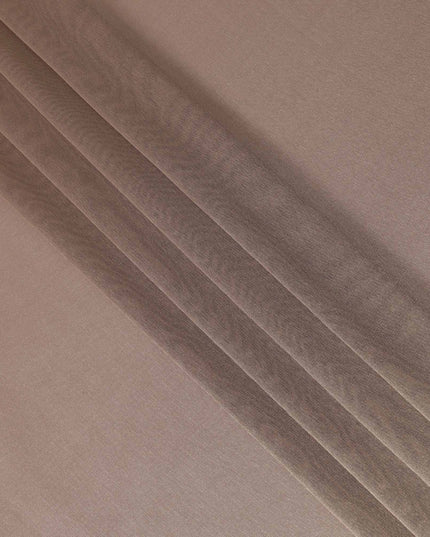 Dusty Rose Brown Pure Silk Lame Fabric 110cm Korea