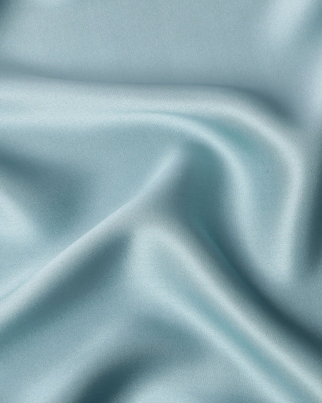 Sky Blue Ombre Pure Silk Satin Fabric, 110 Cms Width, South Korea-D25215