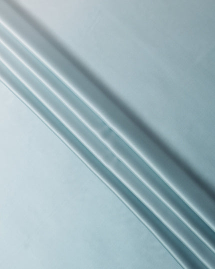 قماش ساتان حريري نقي بلون أزرق سماوي، عرض 110 سم، كوريا الجنوبية - D25215