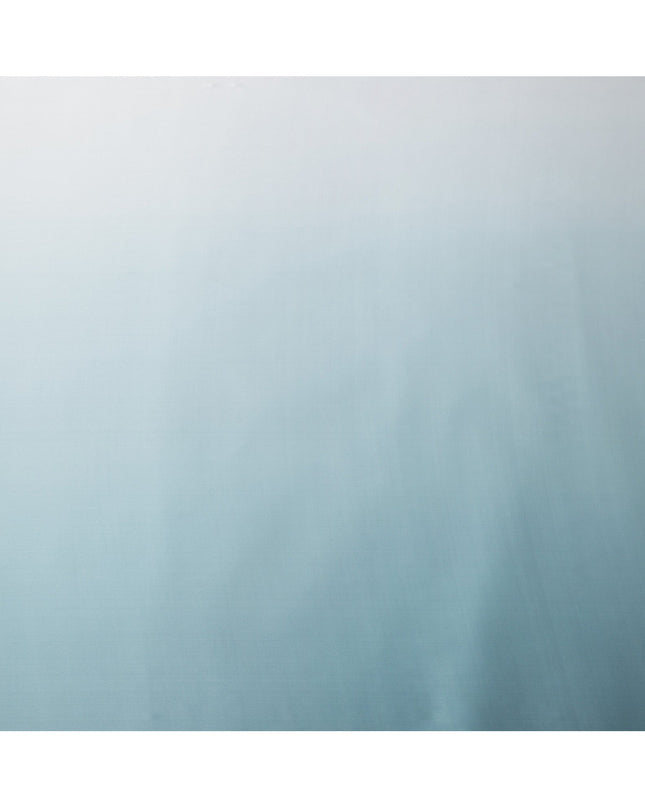 Sky Blue Ombre Pure Silk Satin Fabric, 110 Cms Width, South Korea-D25215