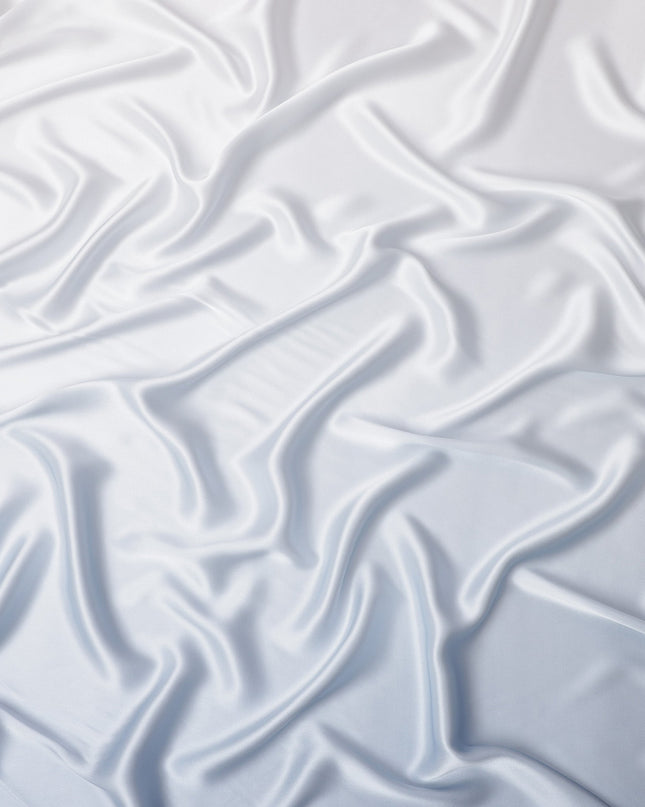 Powder Blue Pure Silk Satin Fabric, 110 Cms Width, South Korea-D25217