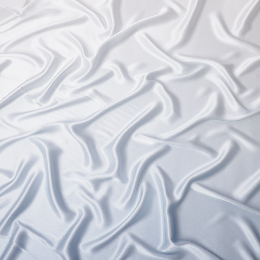 قماش ساتان حريري خالص أزرق فاتح، عرض 110 سم، كوريا الجنوبية - D25217