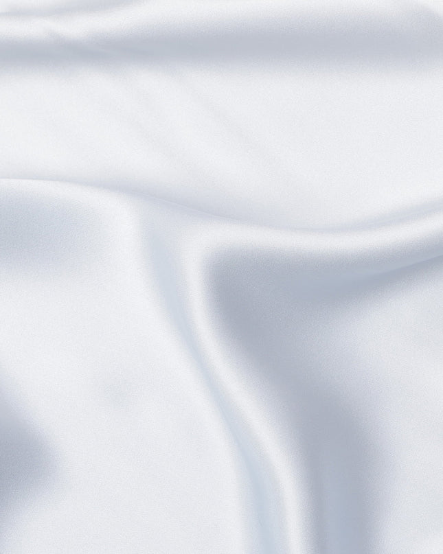 Powder Blue Pure Silk Satin Fabric, 110 Cms Width, South Korea-D25217