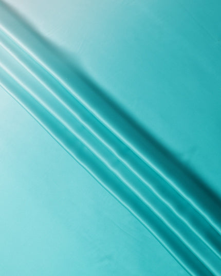 قماش ساتان حريري نقي بلون أكوا أومبري، عرض 110 سم، كوريا الجنوبية - D25214