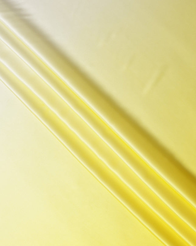 Yellow Ombre Dyed Pure Silk Satin Fabric, 110 Cms Width, South Korea-D25212