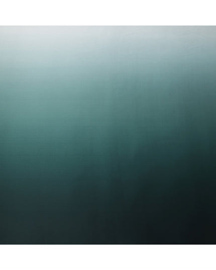 Green Ombre Dyed Pure Silk Satin Fabric, 110 Cms Width, South Korea-D25210