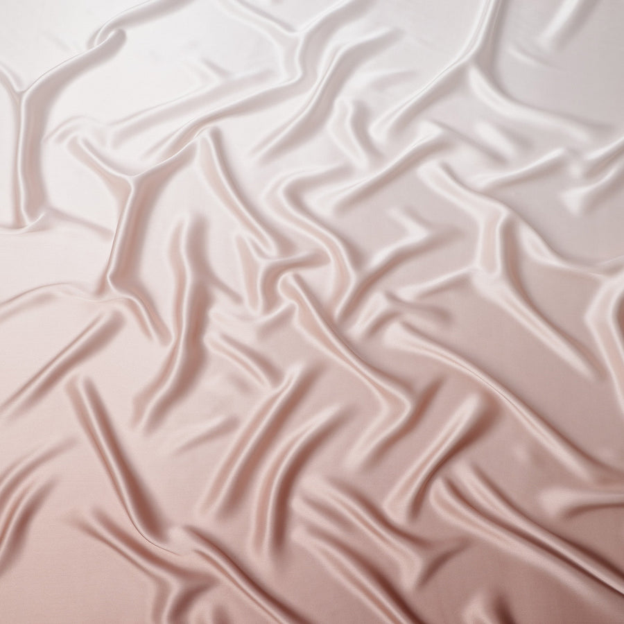 قماش ساتان حريري نقي بلون وردي باهت، عرض 110 سم، كوريا الجنوبية - D25216