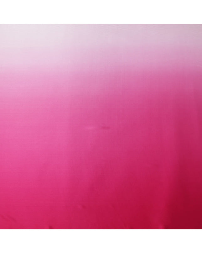 Pink Ombre Dyed Pure Silk Satin Fabric, 110 Cms Width, South Korea-D25209
