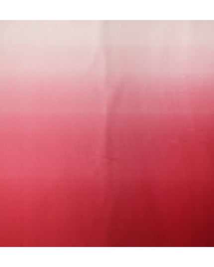 Red Pink Ombre Pure Silk Satin Fabric Smooth Glossy Luxurious Flowing Draping Material Elegant Gradient Design 110 Cms Width Premium Quality Soft Finish South Korea Origin-D28880 Regal Fabrics