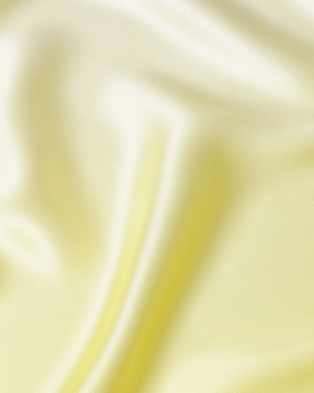 Yellow White Ombre Pure Silk Satin Fabric Smooth Glossy Luxurious Flowing Draping Material Elegant Gradient Design 110 Cms Width Premium Quality Soft Finish South Korea Origin-D28883 Regal Fabrics