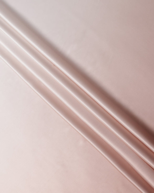 Blush Nude Ombre Pure Silk Satin Fabric Smooth Glossy Luxurious Flowing Draping Material Elegant Gradient Design 110 Cms Width Premium Quality Soft Finish South Korea Origin-D28885 Regal Fabrics