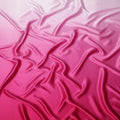 Hot Pink Ombre Pure Silk Satin Fabric Smooth Glossy Luxurious Flowing Draping Material Elegant Gradient Design 110 Cms Width Premium Quality Soft Finish South Korea Origin-D28882 Regal Fabrics