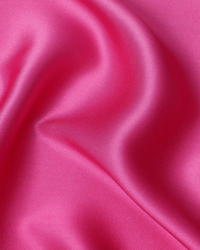 Hot Pink Ombre Pure Silk Satin Fabric Smooth Glossy Luxurious Flowing Draping Material Elegant Gradient Design 110 Cms Width Premium Quality Soft Finish South Korea Origin-D28882 Regal Fabrics