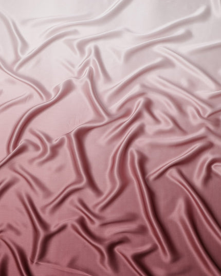 Blush Pink Ombre Silk Satin Fabric 110 Cms Width South Korea-D25004
