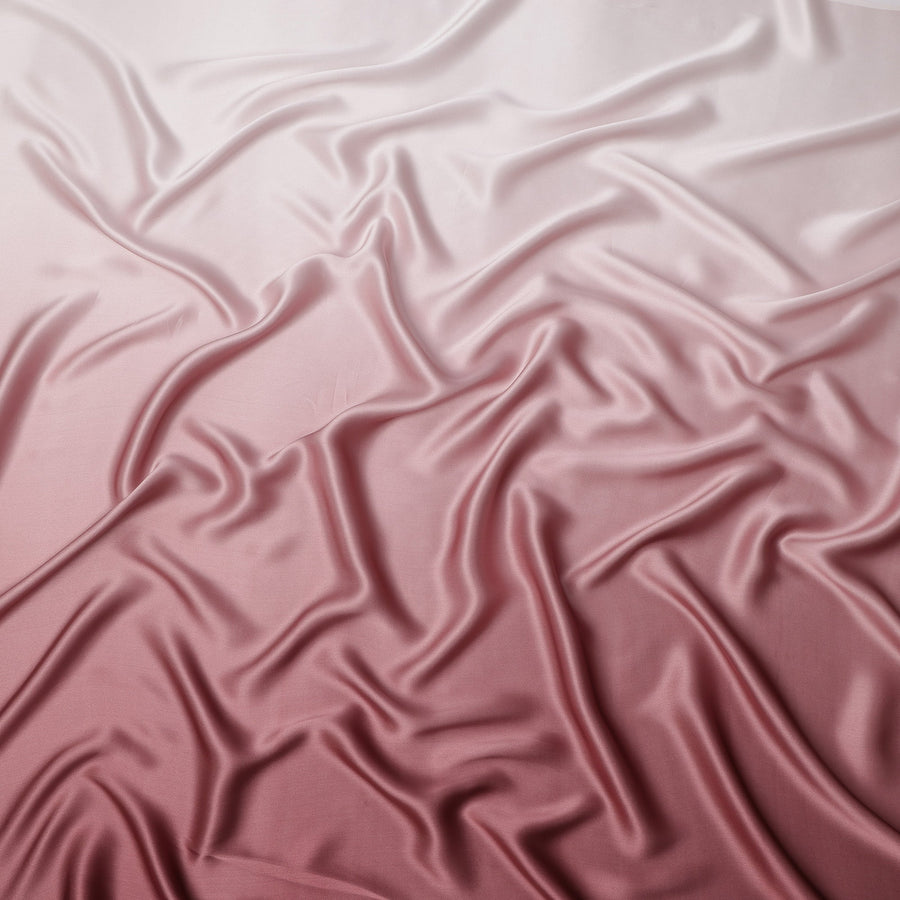 Blush Pink Ombre Silk Satin Fabric 110 Cms Width South Korea-D25004
