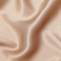 Beige Solid Silk Satin Fabric 110 Cms Width South Korea-D24999