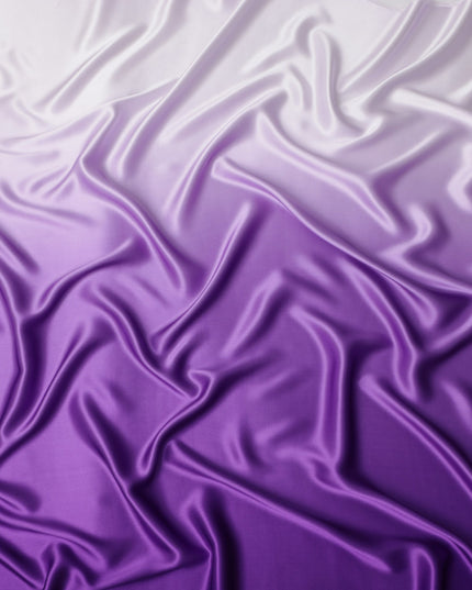Purple Ombre Silk Satin Fabric 110cm