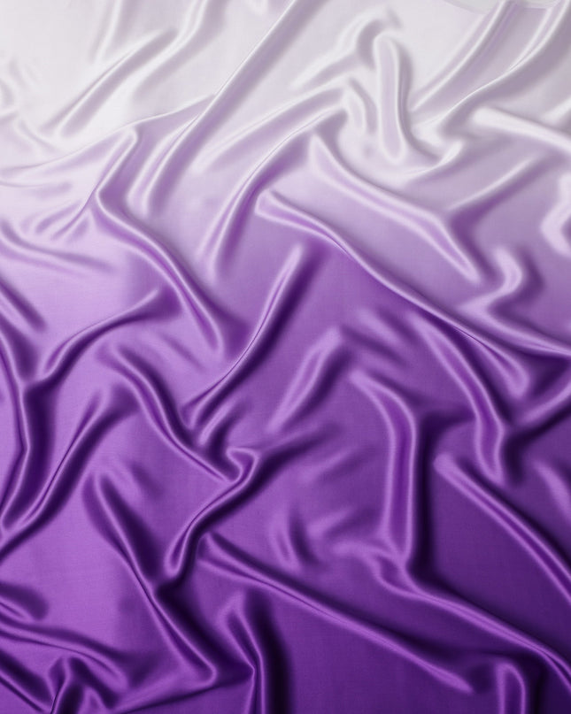 Purple Ombre Silk Satin Fabric 110cm