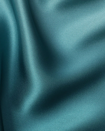 Teal Ombre Silk Satin Fabric 110 Cms Width South Korea-D25003