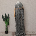 Gunmetal Grey French Chantilly Lace Saree