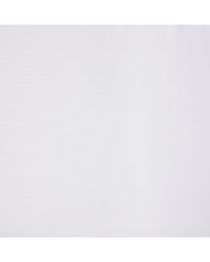 قماش قمصان إيطالي أبيض مخطط ذاتيًا، 100% قطن، 150 سم، إيطاليا - D25156