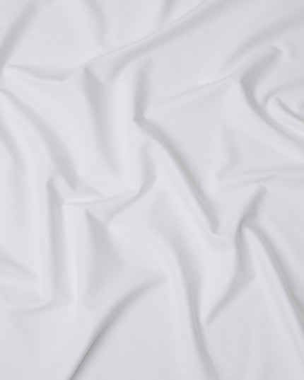 White Fancy Weave Cotton Shirting Fabric, Width 150 Cms, Made in Japan-D26063
