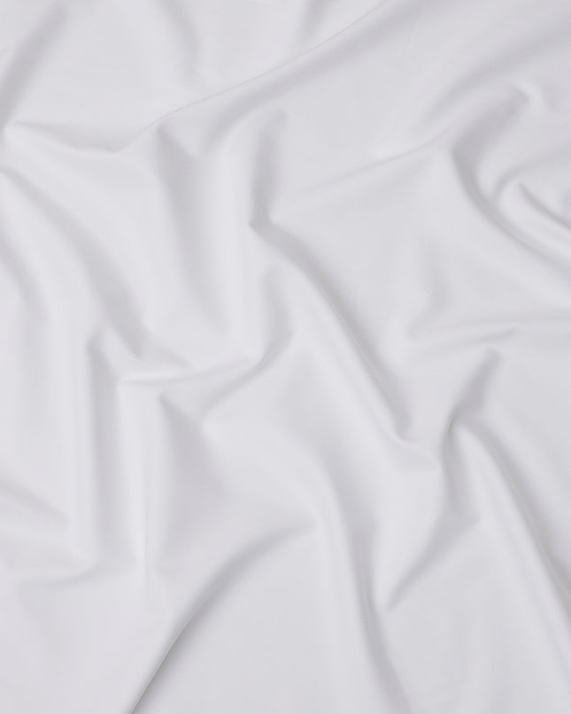 White Fancy Weave Cotton Shirting Fabric, Width 150 Cms, Made in Japan-D26063