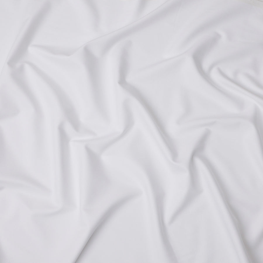 White Fancy Weave Cotton Shirting Fabric, Width 150 Cms, Made in Japan-D26063