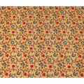 Beige Paisley Pure Silk Crepe Fabric 110cm - 1086897