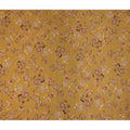 Yellow Floral Pure Silk Crepe Fabric 110cm - 1087153