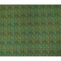 Green Paisley Pure Silk Crepe Fabric 110cm - 1087269