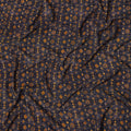 Blue Geometric Pure Silk Crepe Fabric 110cm - 1087276