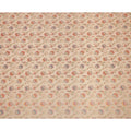 Beige Multicolor Floral Design Viscose Fabric with Metallic Detailing, 110 Cms Width, India-D24799