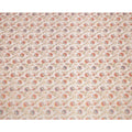 Beige Multicolor Floral Design Viscose Fabric with Metallic Detailing, 110 Cms Width, India-D24794
