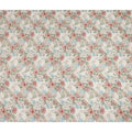 Cream Peach Blue Floral Printed Viscose Crepe Fabric 110 Cms Width India-D27743
