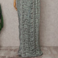 Sage Green French Chantilly Lace Saree