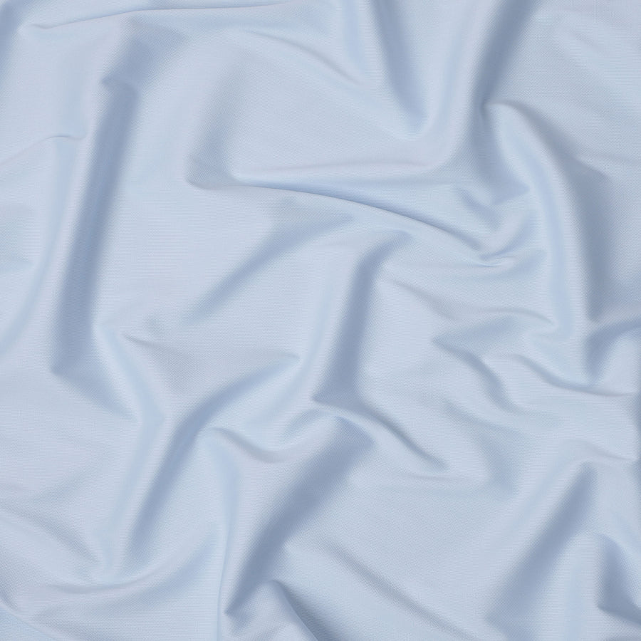قماش قمصان إيطالي منسوج أزرق فاتح، 100% قطن، 150 سم، إيطاليا - D24943