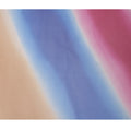 Peach Blue and Pink Silk Georgette Fabric with Diagonal Ombre Print, 110 Cms Width, India-D25534