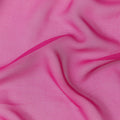 Fuchsia Pink Plain Synthetic Georgette Chiffon Fabric, 110 Cms Width, Made in India-D25932