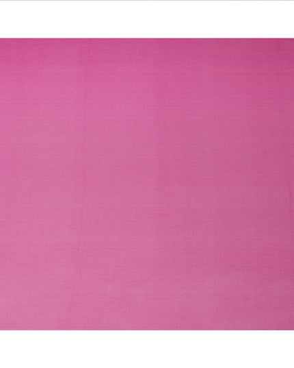 Fuchsia Pink Plain Synthetic Georgette Chiffon Fabric, 110 Cms Width, Made in India-D25932