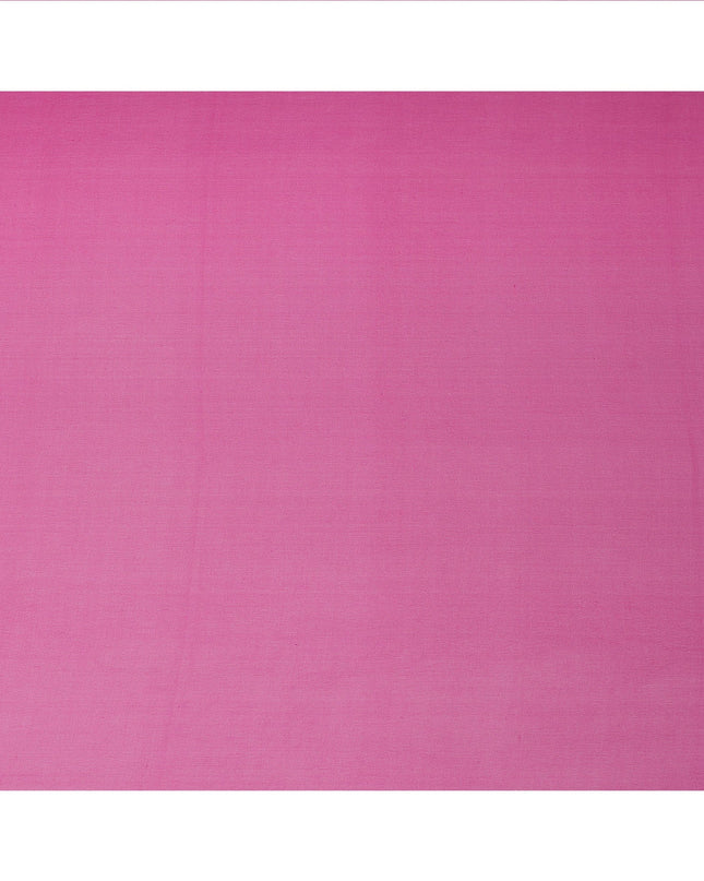 Fuchsia Pink Plain Synthetic Georgette Chiffon Fabric, 110 Cms Width, Made in India-D25932