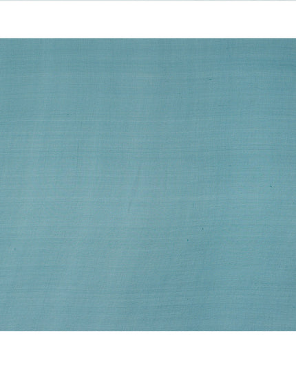 Aqua Green Plain Synthetic Georgette Chiffon Fabric, 110 Cms Width, Made in India-D25931