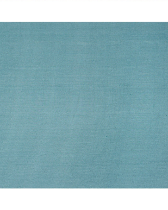 Aqua Green Plain Synthetic Georgette Chiffon Fabric, 110 Cms Width, Made in India-D25931
