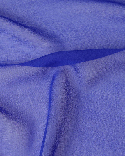 Lavender Blue Synthetic Plain Georgette Chiffon Fabric, 110 Cms Width, Made in India-D25935