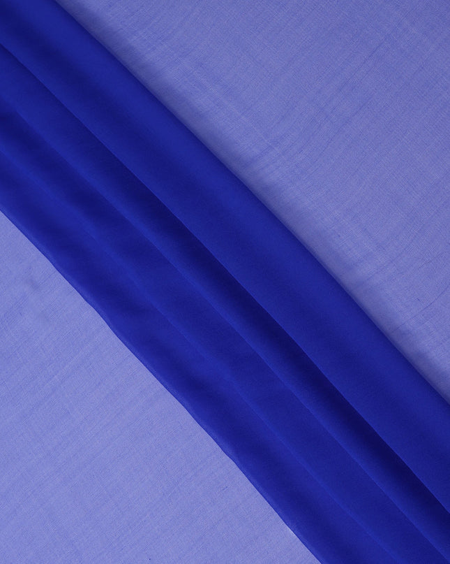 Lavender Blue Synthetic Plain Georgette Chiffon Fabric, 110 Cms Width, Made in India-D25935