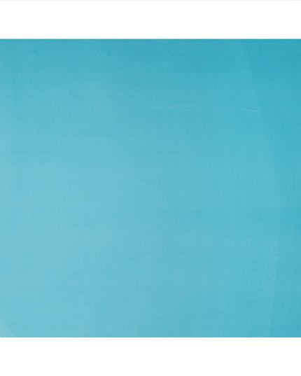 Aqua Blue Synthetic Plain Georgette Chiffon Fabric, 110 Cms Width, Made in India-D25936